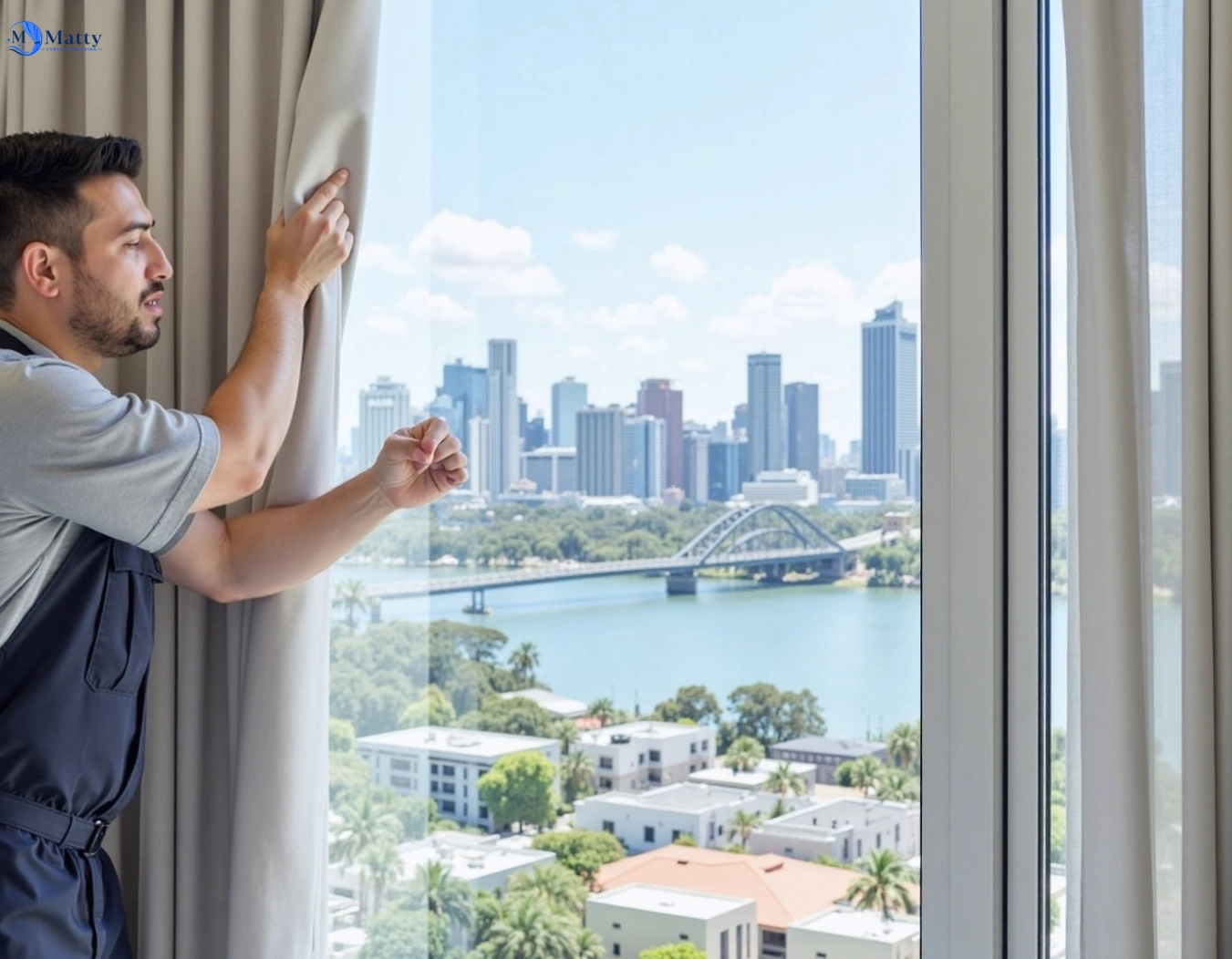 Professional curtain steam cleaning service coolaroo-vic QLD by Matty Curtain Cleaning